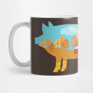 Farm Double Exposure Mug